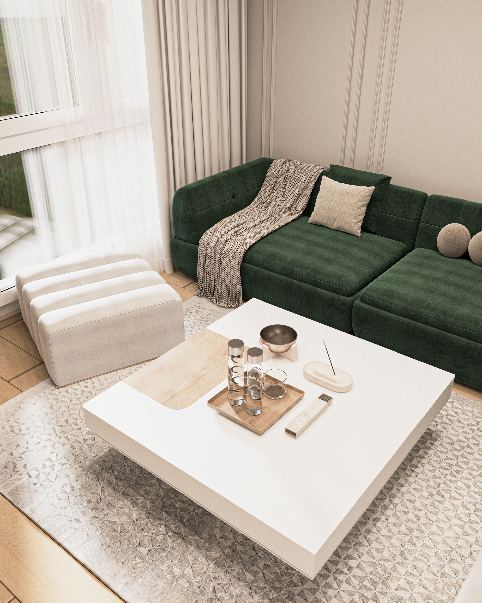 El Maqsed Apartment living room-5