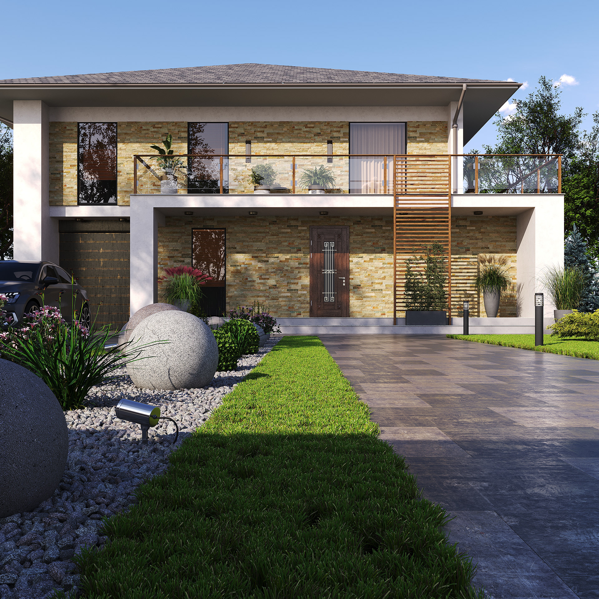 Country house exterior visualization-5