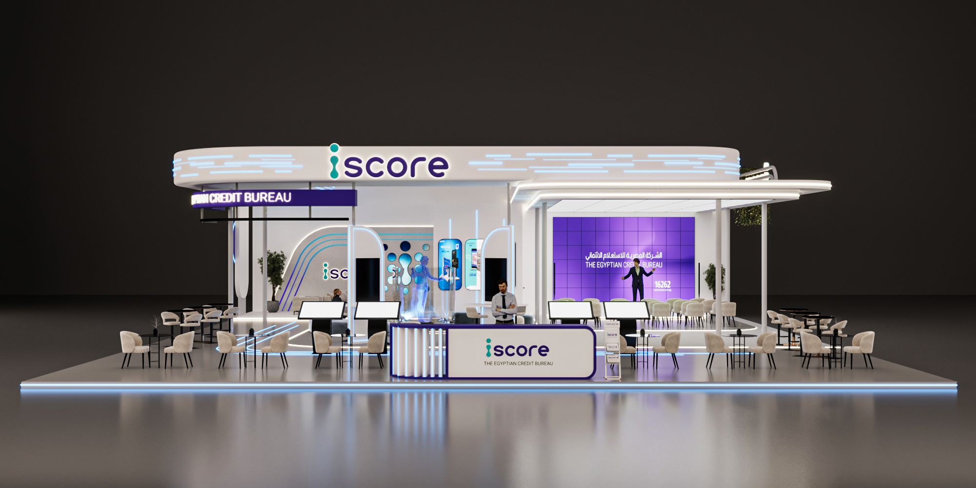 Iscore展位 开罗2025年信息通信技术展

注：Iscore可能是特定的名称、品牌等，如果有更准确的背景信息，翻译会更精准 丨埃及开罗-5