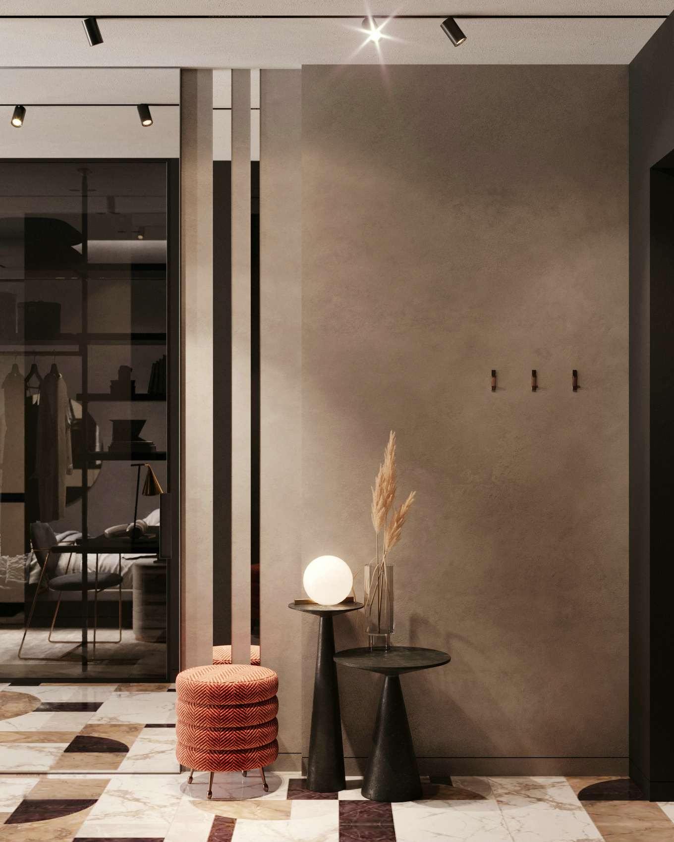 52㎡橙色温馨一居室，质感生活的设计亮点-8