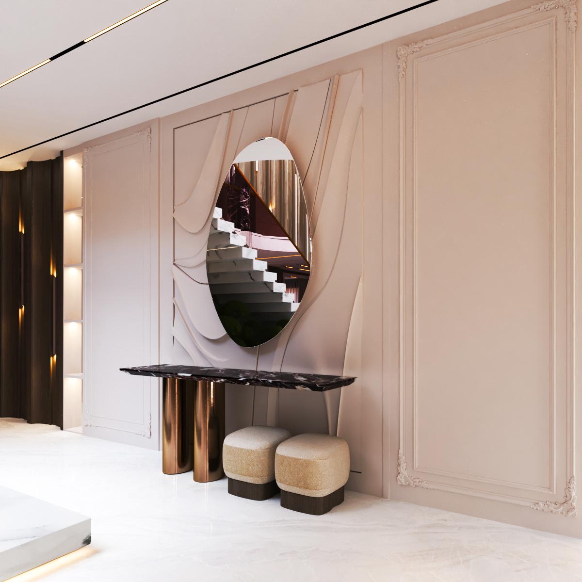 Luxurious villa double hight reception-4