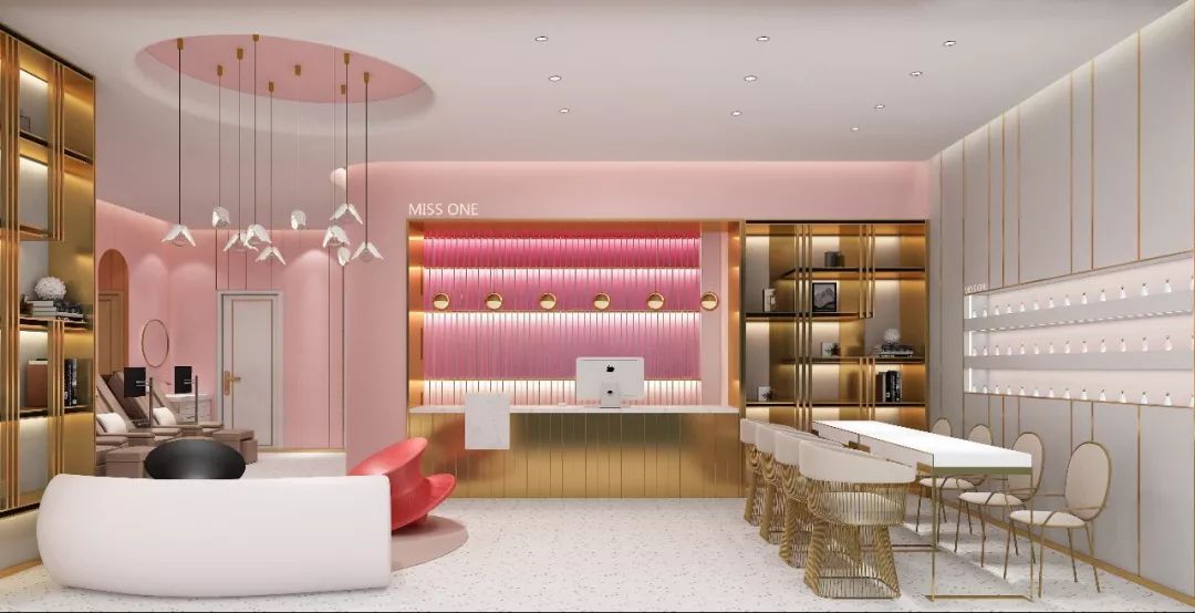 粉色佳人 | 美容会所的浪漫梦幻空间-17