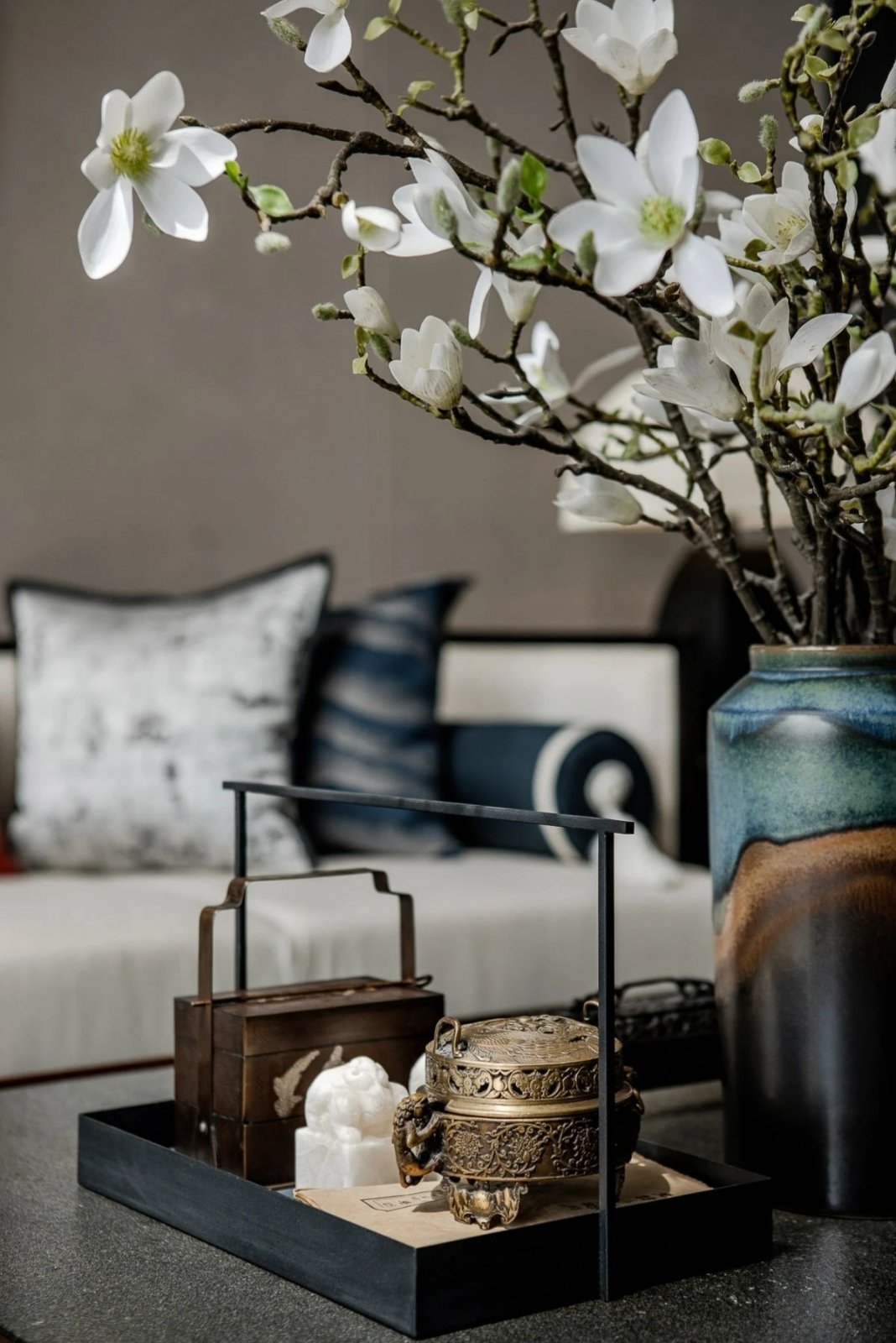 塞上梦江南——银川万科翡翠公园上叠别墅样板间 | 明德设计-4