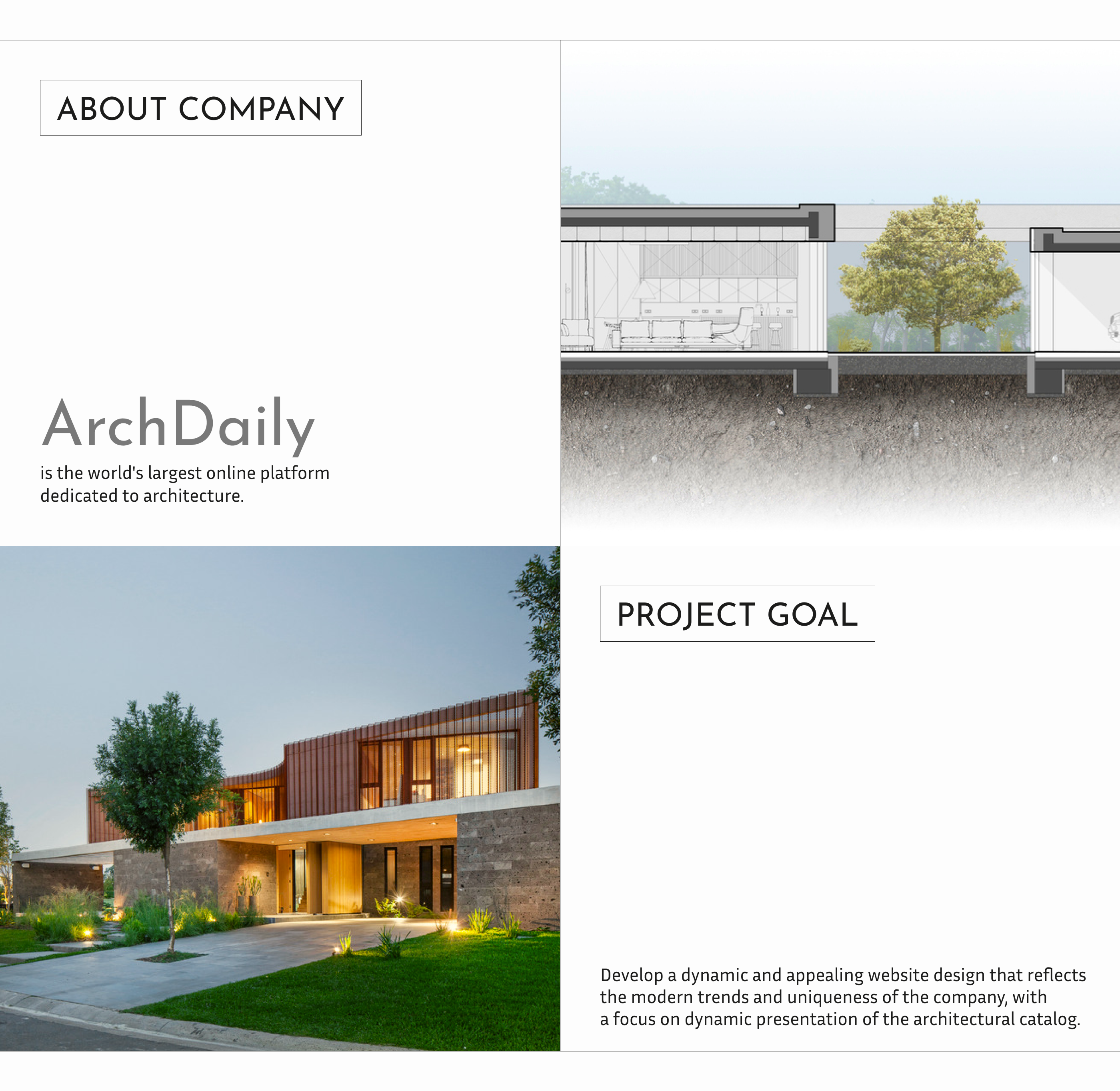 ArchDaily: architectural website design concept-1