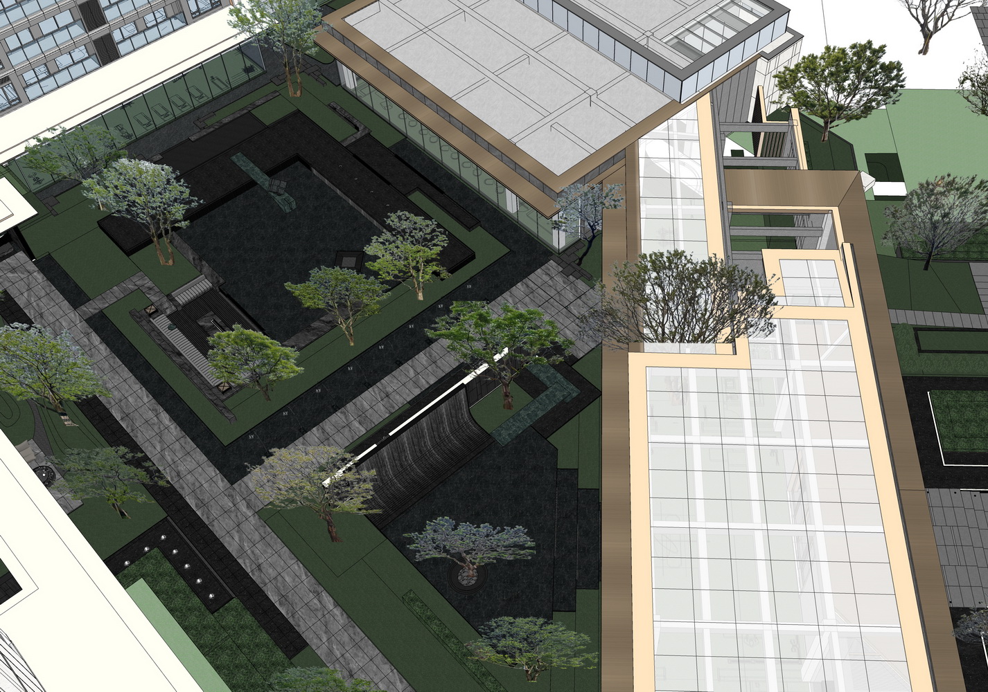 轨道云著大区景观SU模型-4