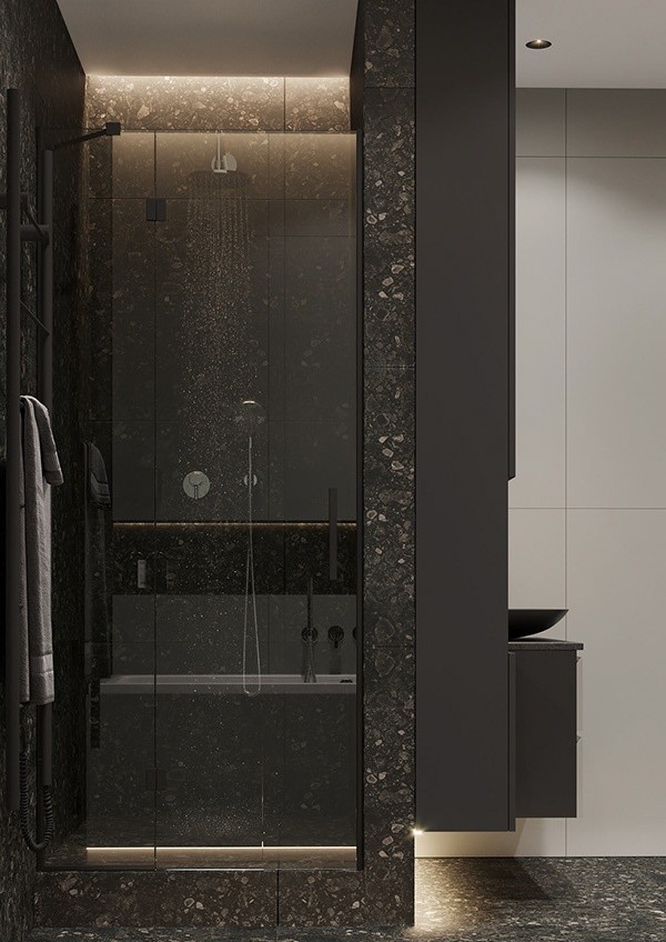 高级黑+简洁白的住宅设计--高级有范儿-24