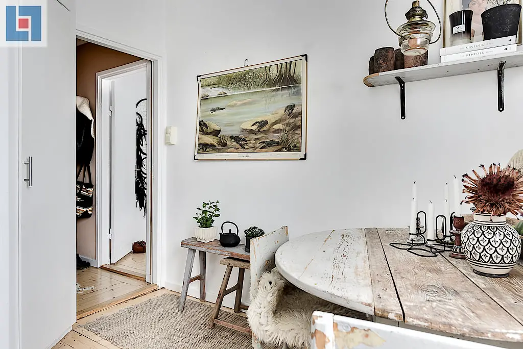 瑞典 46 平米民族风公寓的平衡魅力-9