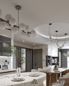 时光之城·客厅与厨房丨越南河内