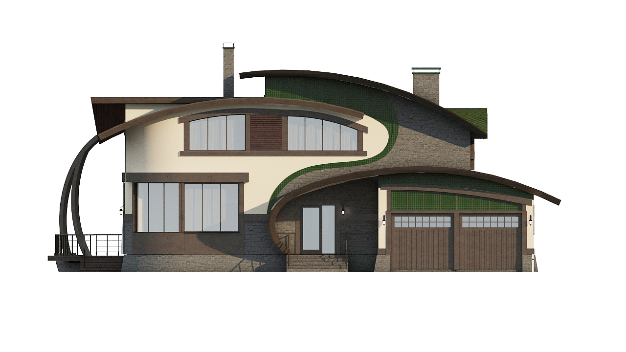 410㎡高科技风格别墅项目丨建筑设计事务所“АРКСИ”-17