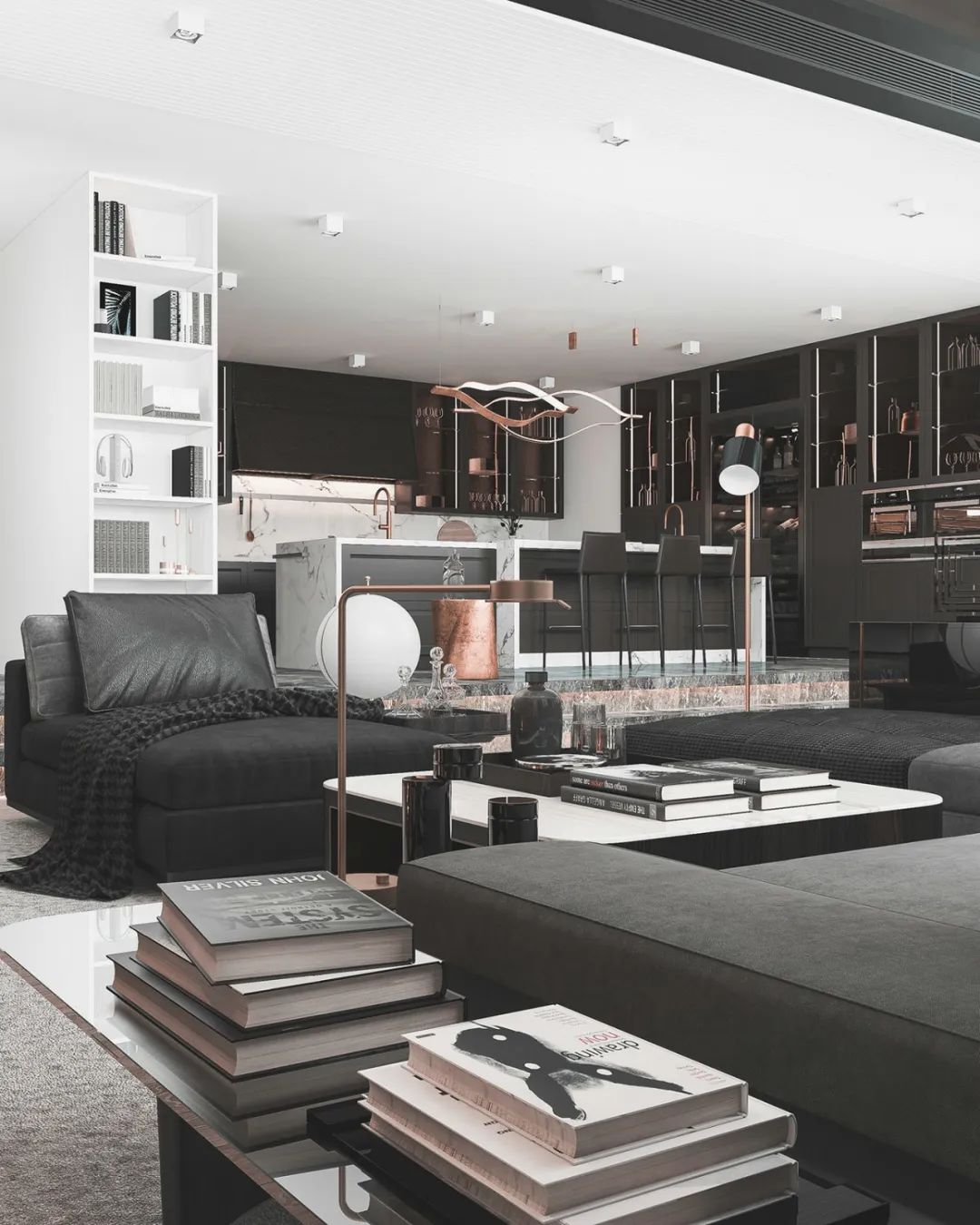 180㎡现代都市公寓丨Cihan Studio-13