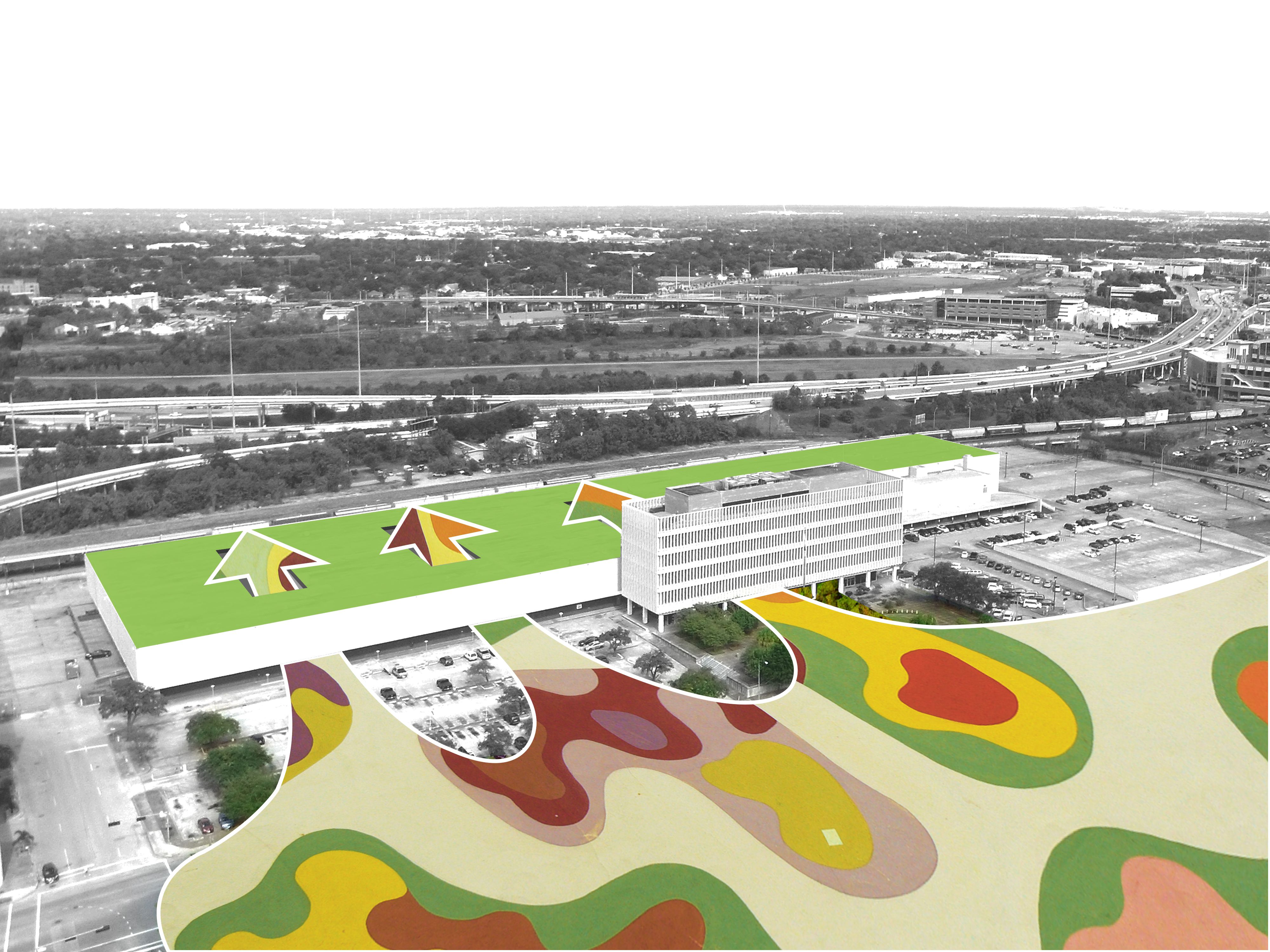 绿色洪水防护下的美国休斯顿仓库改造-45