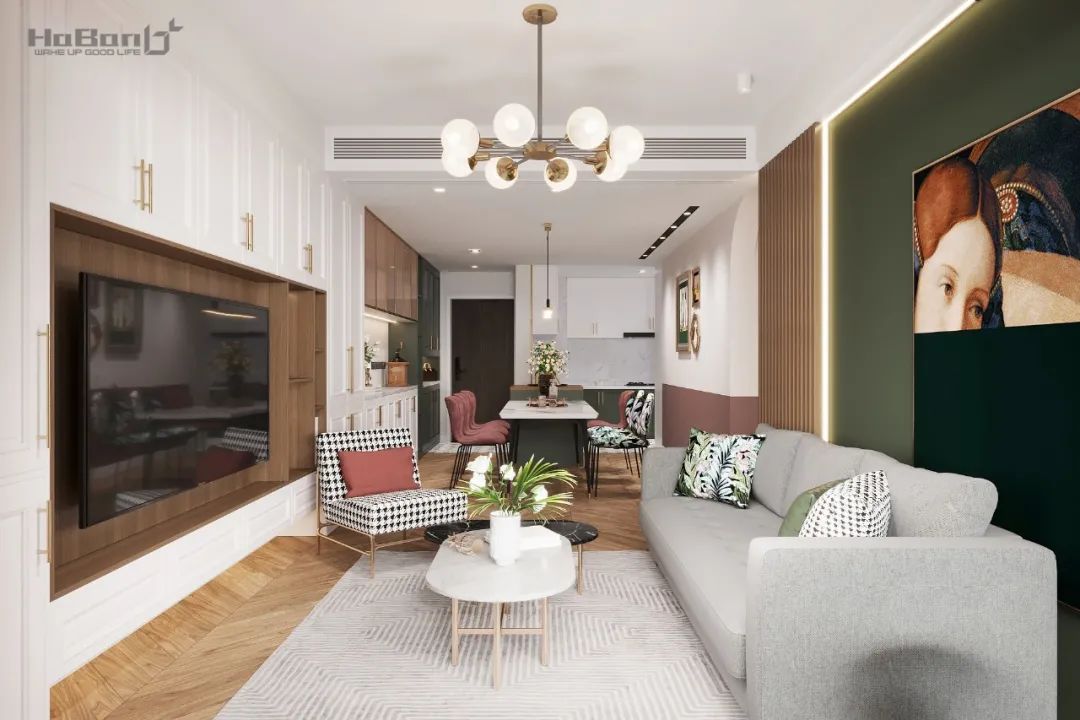 北欧风相马大乘设计案例 | 色彩碰撞为空间注入生命力-9