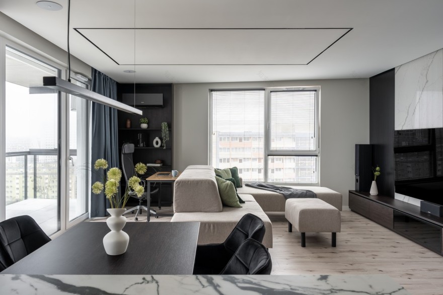格但斯克100平米公寓·男性极简风设计丨波兰格但斯克丨Archem Wnętrza-6