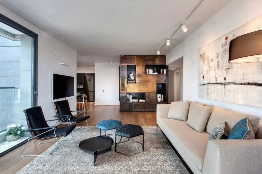 特拉维夫顶层住宅,黑白色调的时尚空间-118