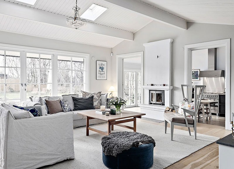 瑞典简约乡村小屋，经济实惠的舒适空间-5