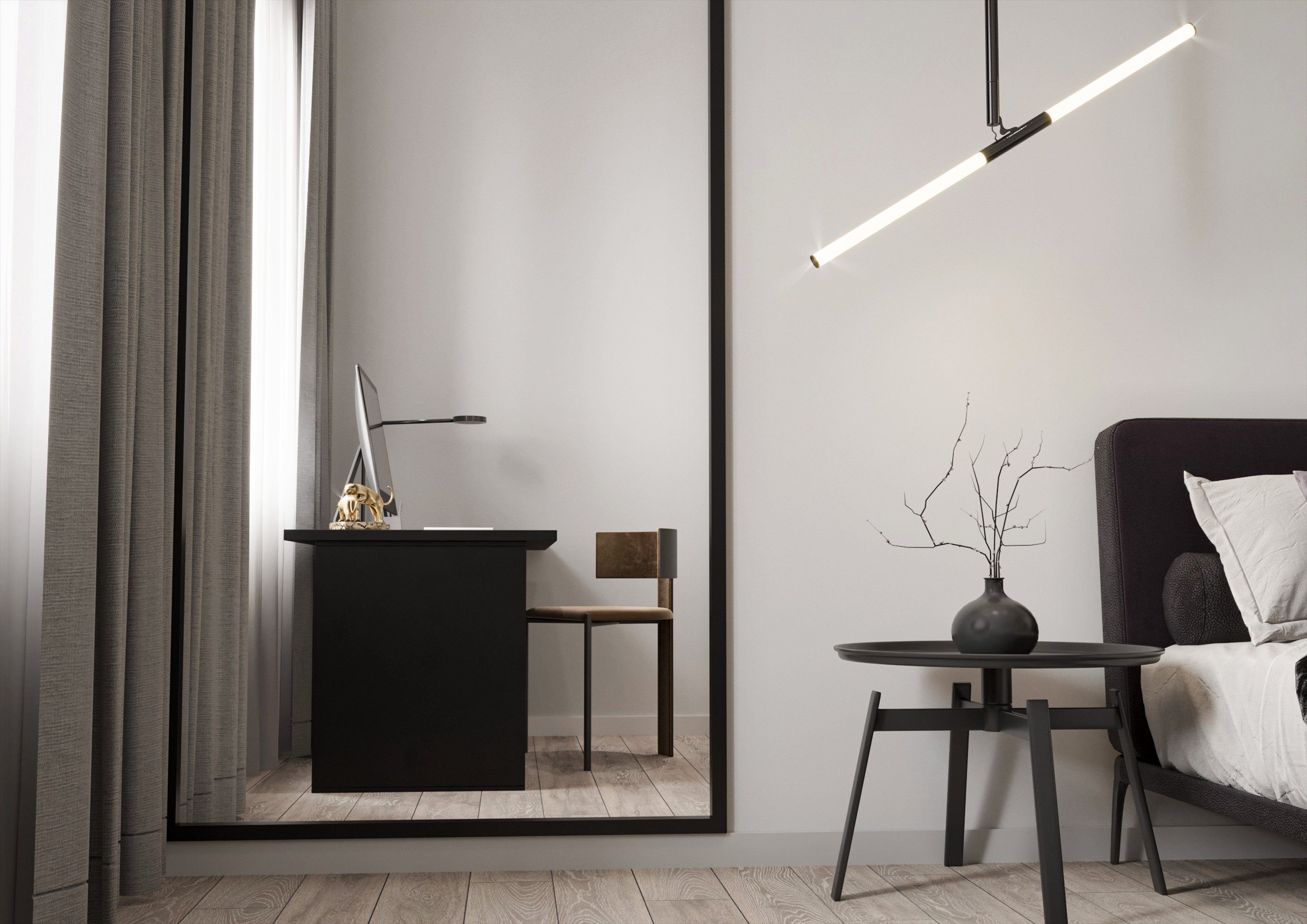 成人儿子卧室设计丨俄罗斯克拉斯诺达尔丨By Danilenko 工作室-9