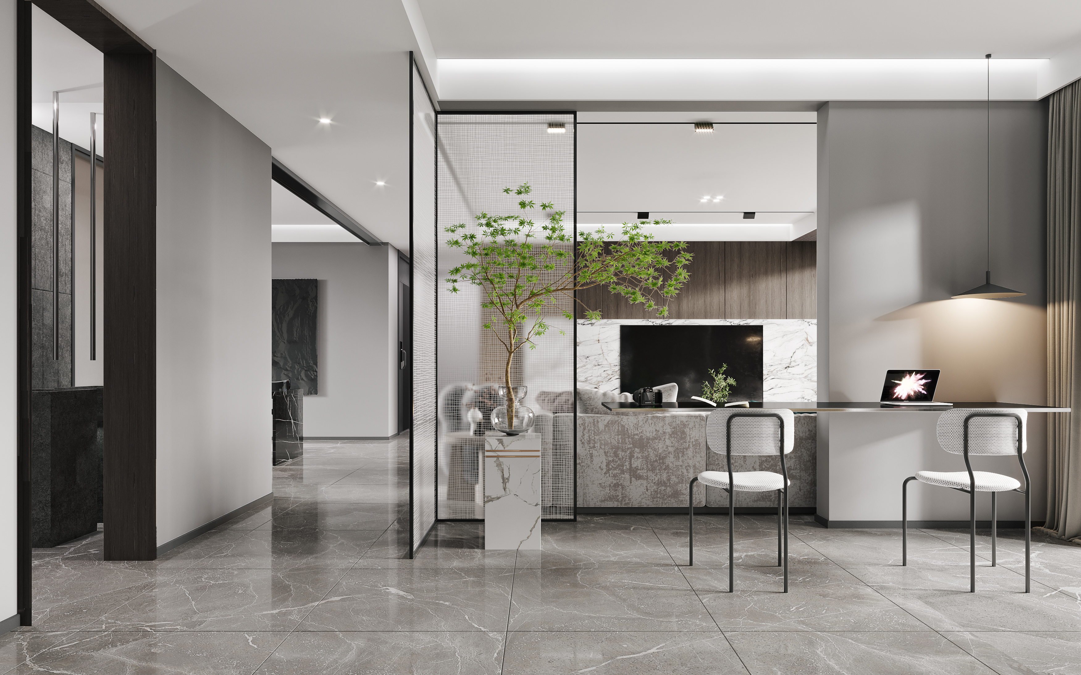 现代简约客餐厅-15