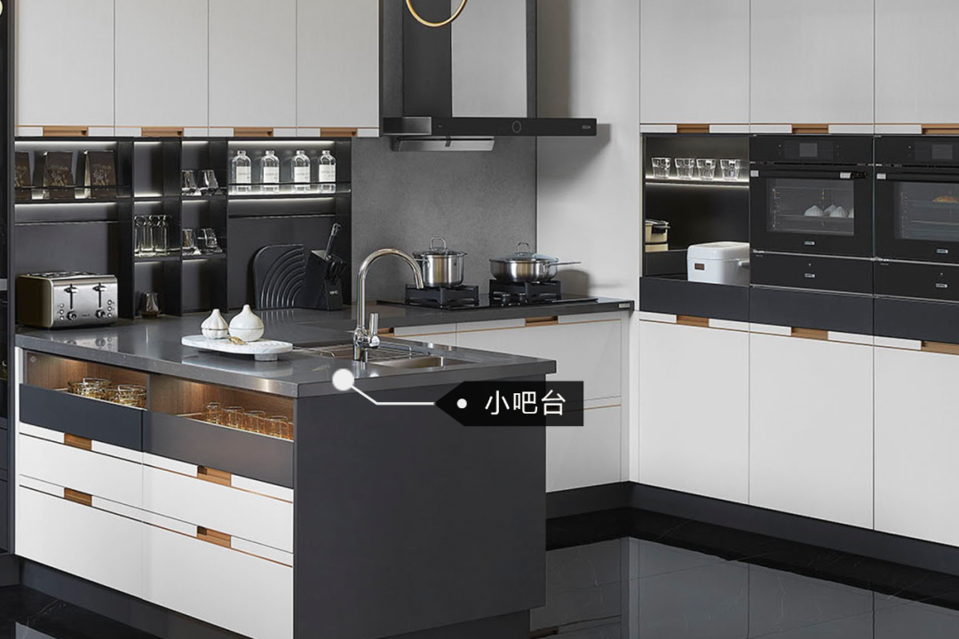 2021欧派新品 | 如何打造轻奢风厨房？看「天鹅湖」的黑白经典设计-16