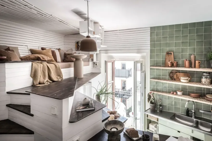 17m²小空间奇迹 | 瑞典设计师的多功能创意工作室-1