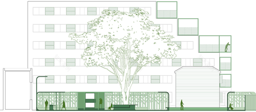泊寓北锣店外部空间设计,北京 / MAT Office-50