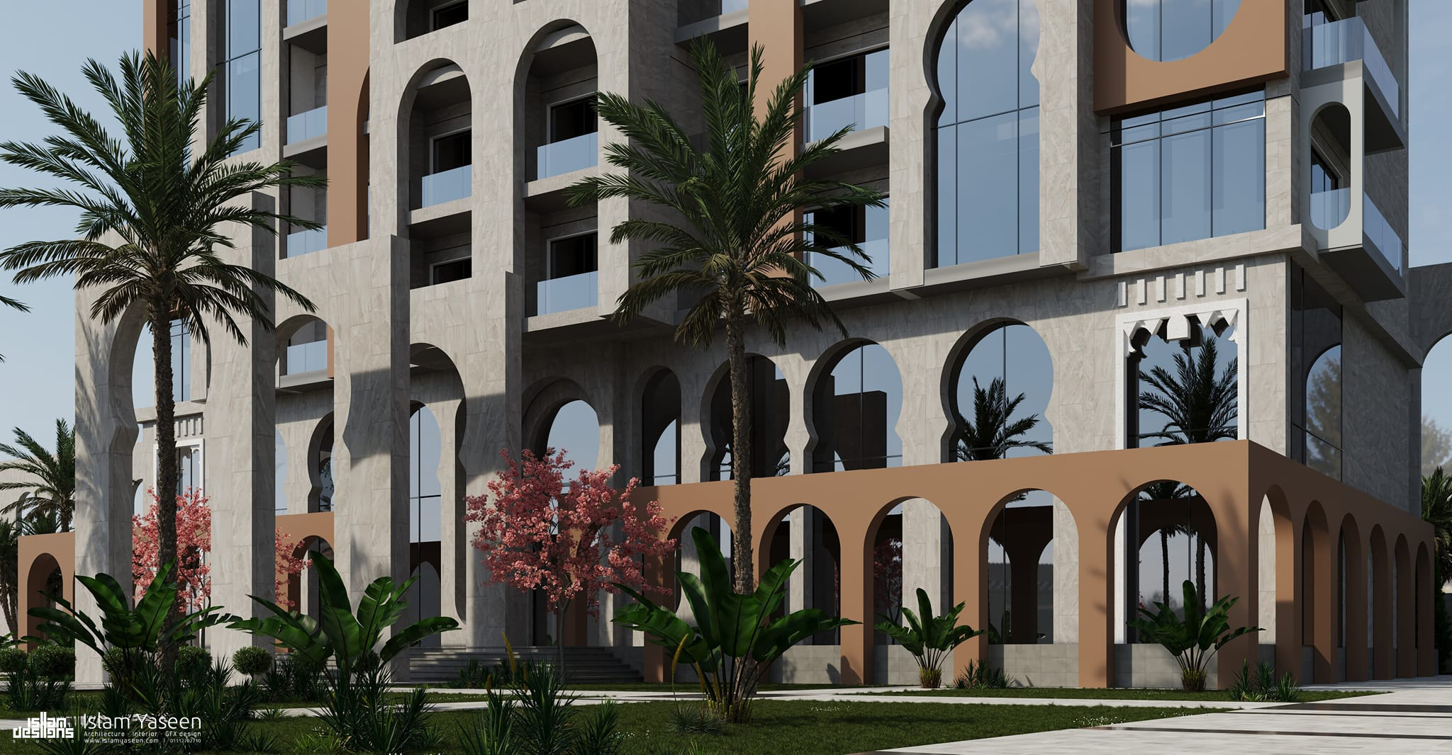 Hotel Exterior design for AO-1