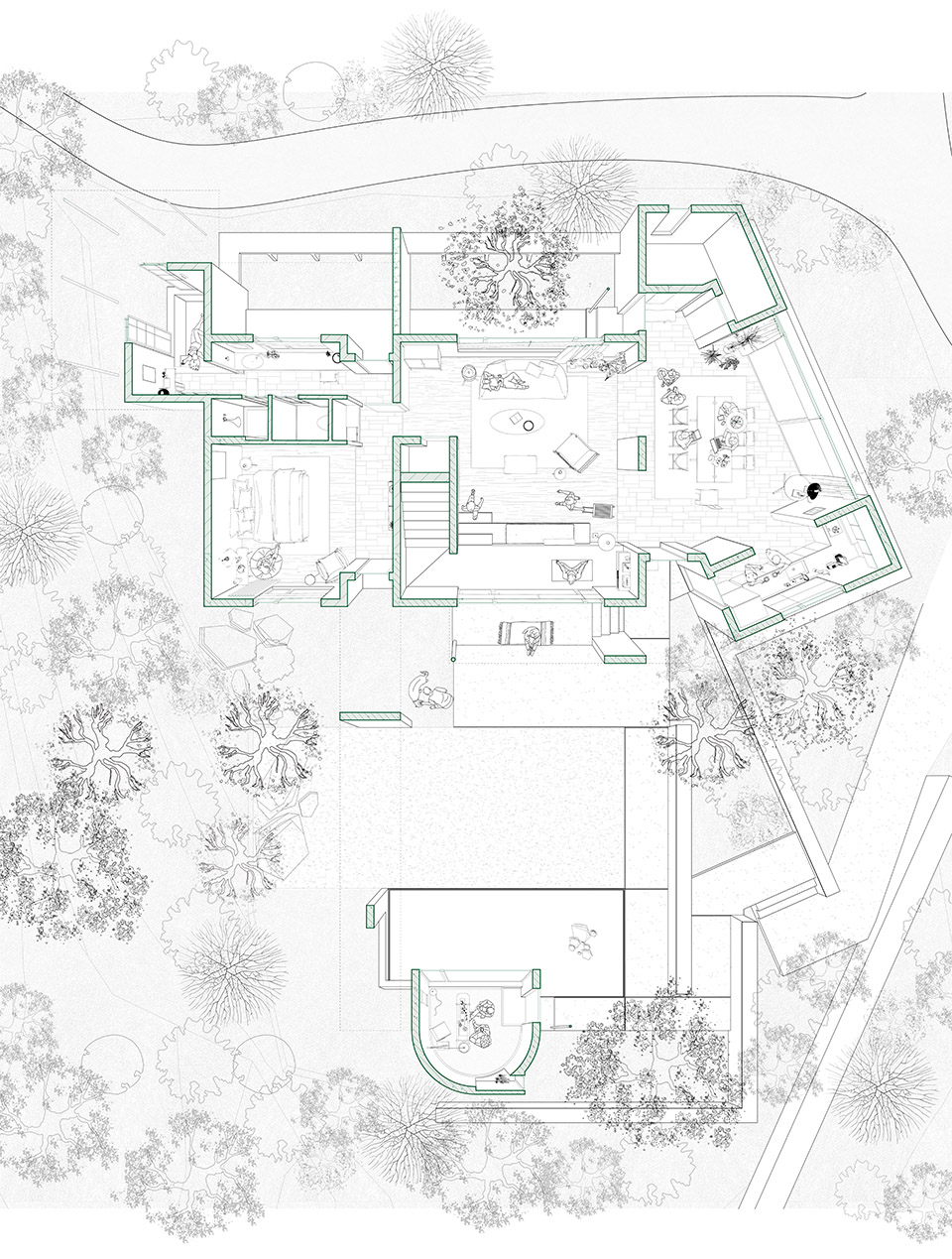 商洛七星村北斗山居民宿群落丨中国商洛丨垣建筑设计工作室(西安建筑科技大学建筑学院)-97