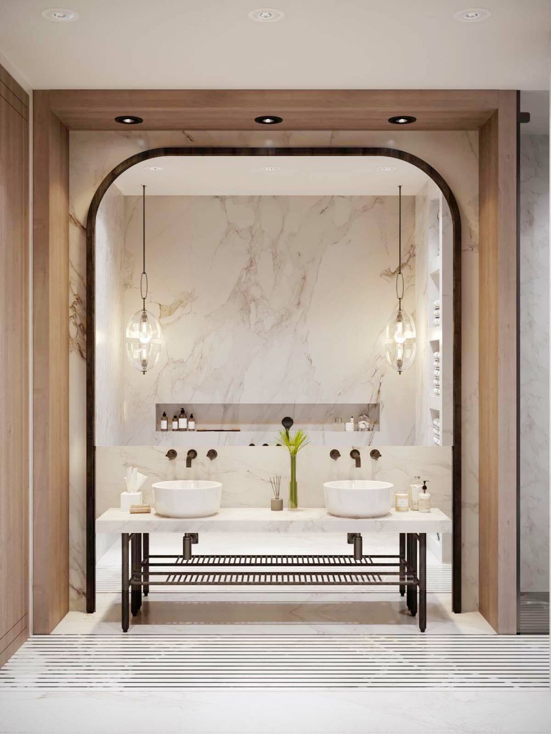 双人洗漱台设计,打造高品质卫浴空间-31