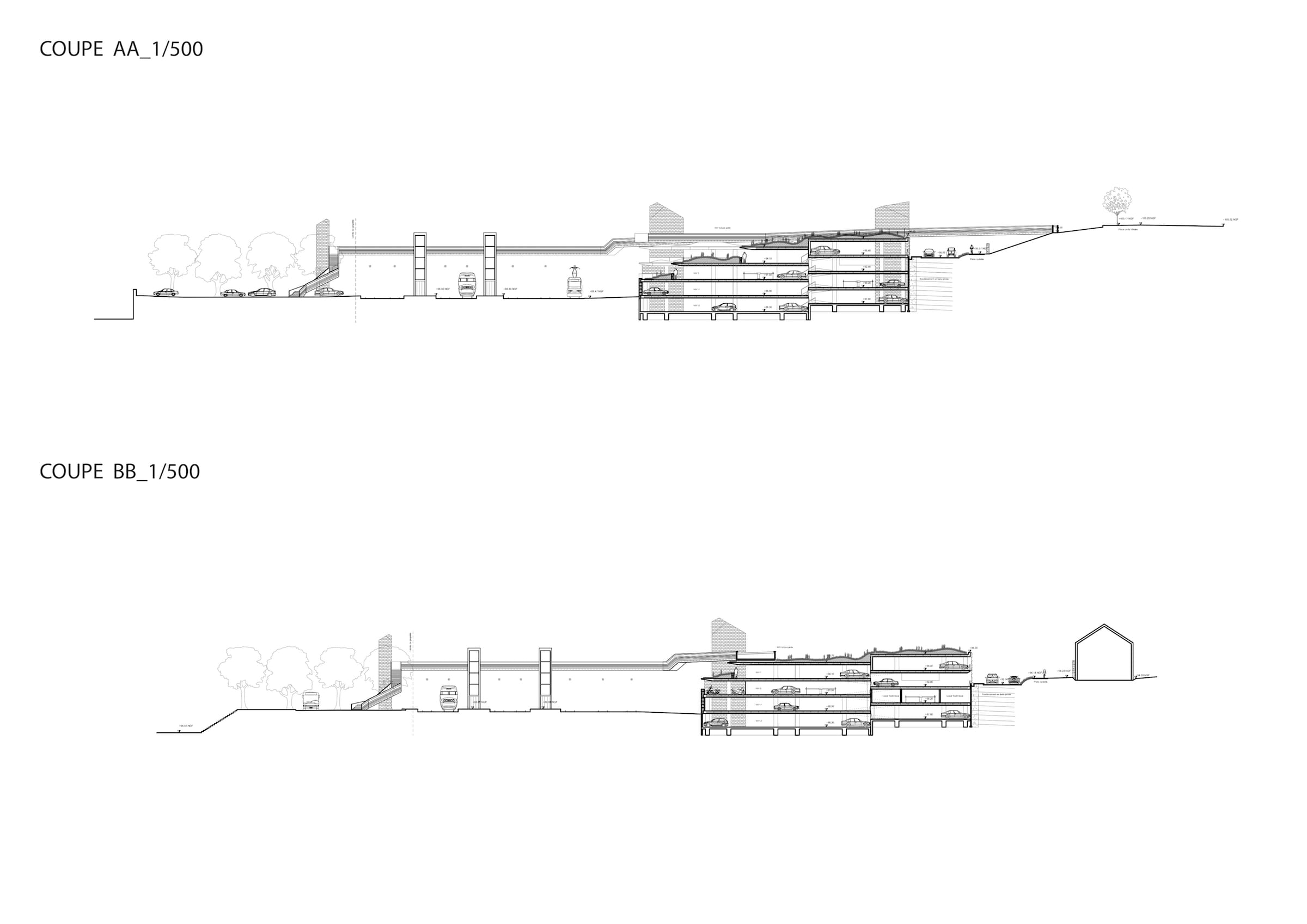 法国维特尔市多功能联运立交桥设计丨TETRARC Architects-33
