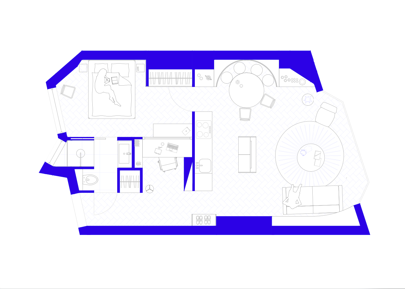 巴黎特内斯区50平米精致公寓设计丨法国巴黎丨Bän Architecture-24