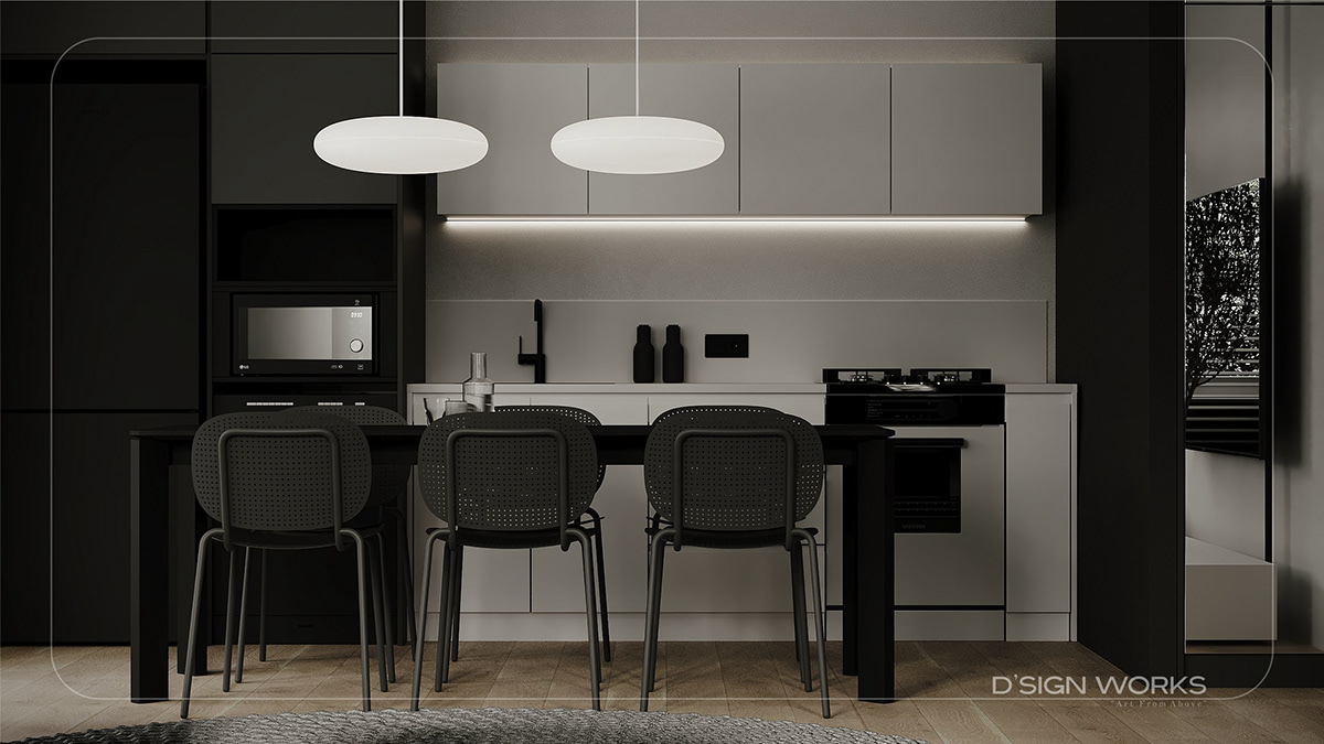 现代简约 绿色点缀空间设计！-9