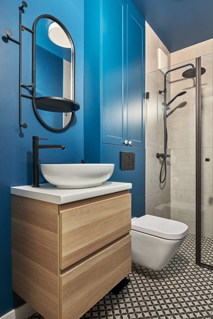 米色与蓝色调的86平公寓设计丨波兰弗罗茨瓦夫丨Projekty Wnętrz Kozak-51