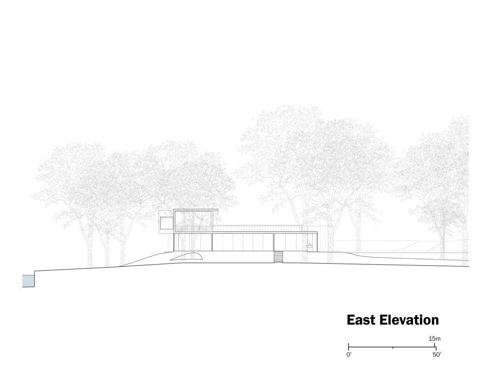 耐候钢湖边别墅设计丨戈者设计-25