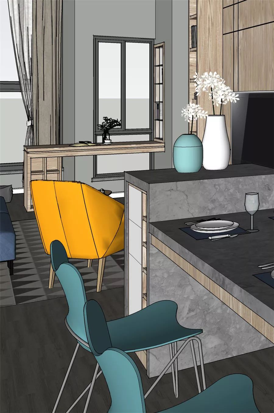 110 平挑高空间现代简洁设计,IT 夫妇的舒适家居-26