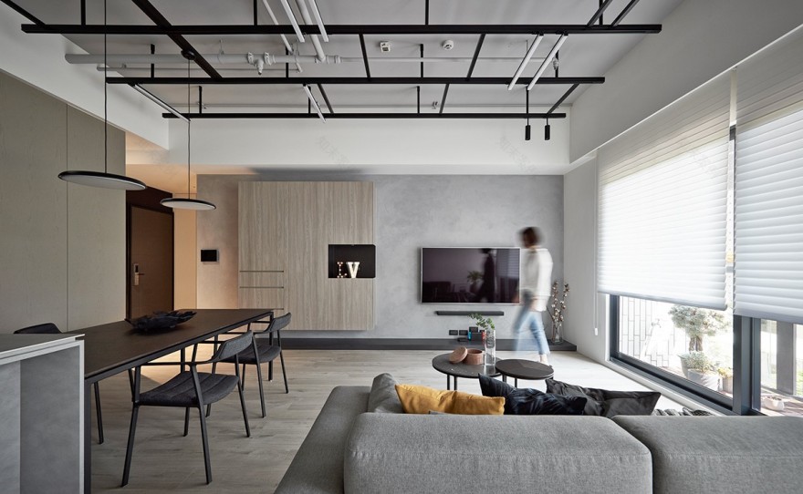 现代北欧风的居住空间-8