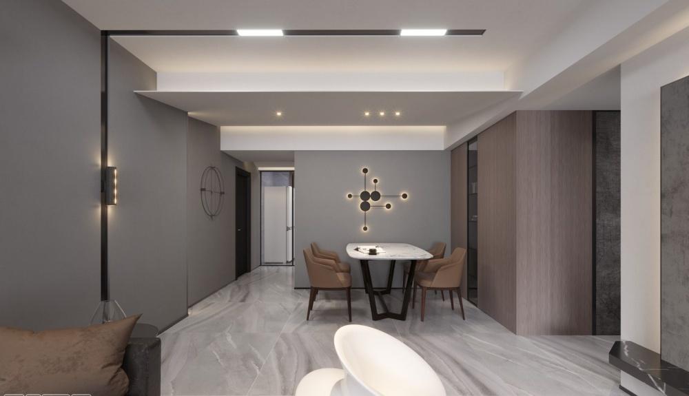 半日·现代简约,无主光源设计,个性斜顶,空间质感饱满-8