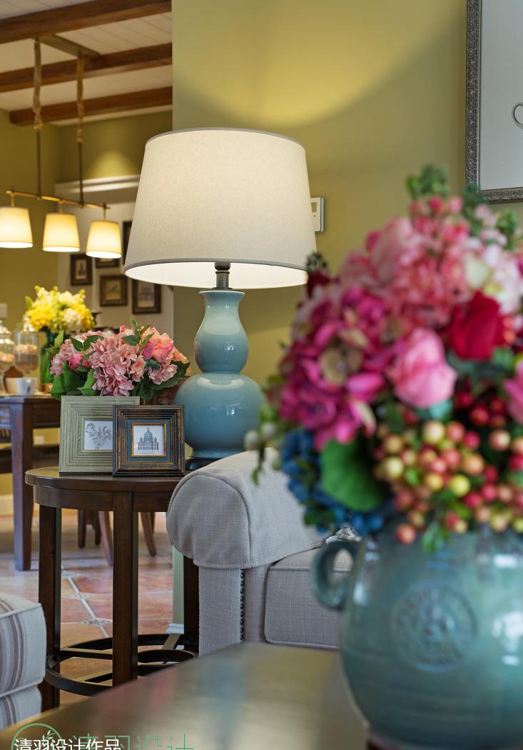 清羽设计 · 阳光棕榈滩美式家居空间-14