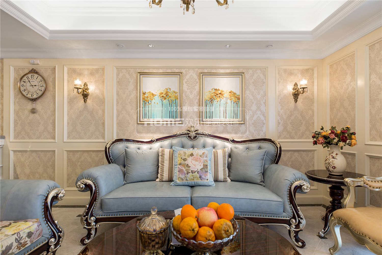 成都三利云锦 135 平米新古典之家 | 精致大气,开放式厨房设计亮点突出-22