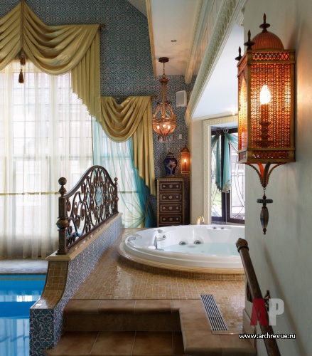 豪华古典风格带泳池别墅室内设计丨Михайлова Светлана（米哈伊洛娃·斯韦特兰娜）-35