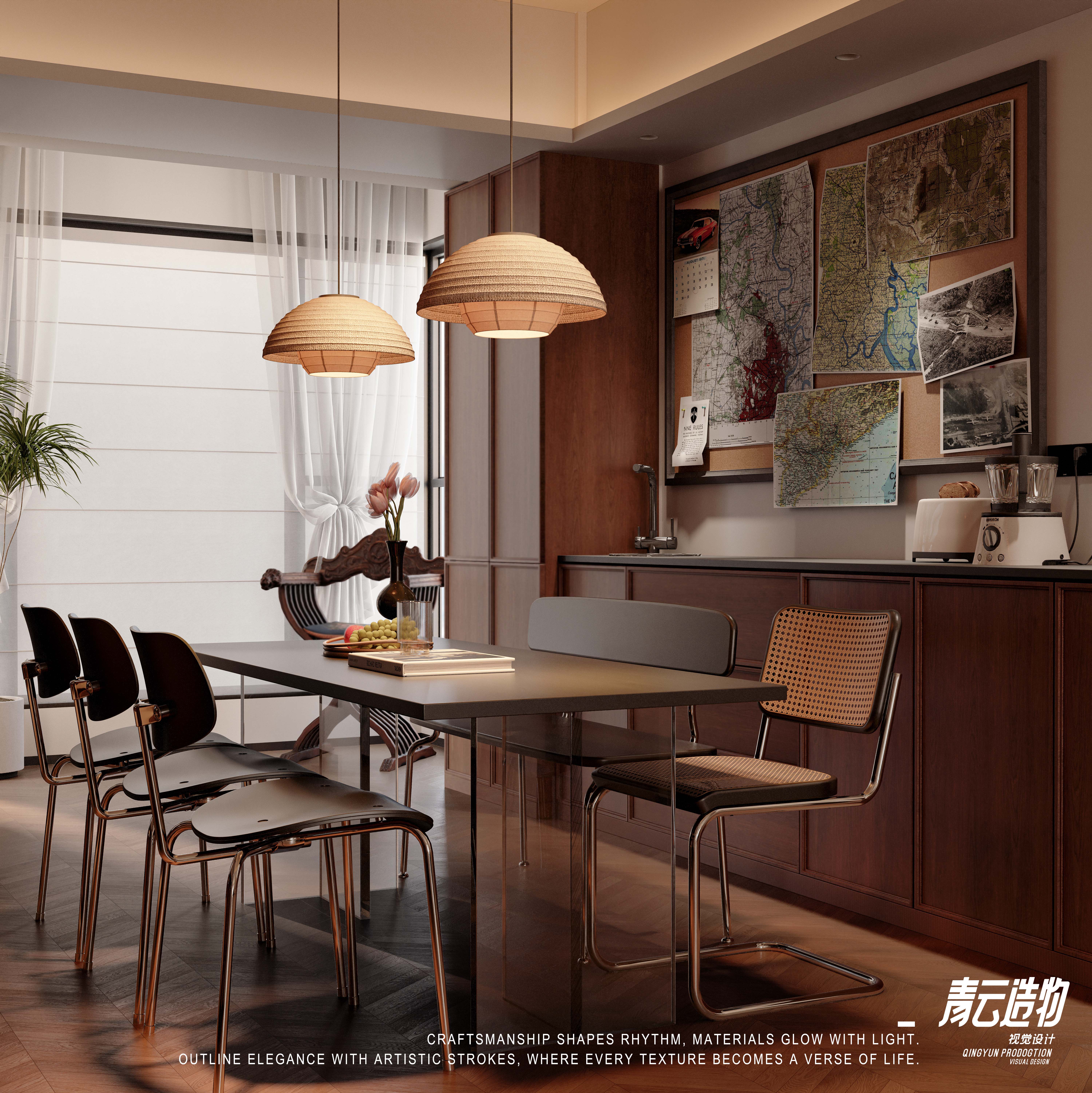 中古风家居美学空间设计丨青云造物-7