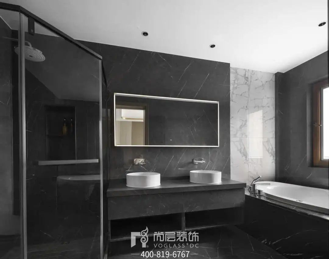 银湖花园×尚层别墅装饰｜杭州400㎡新中式别墅设计，由心生活-69