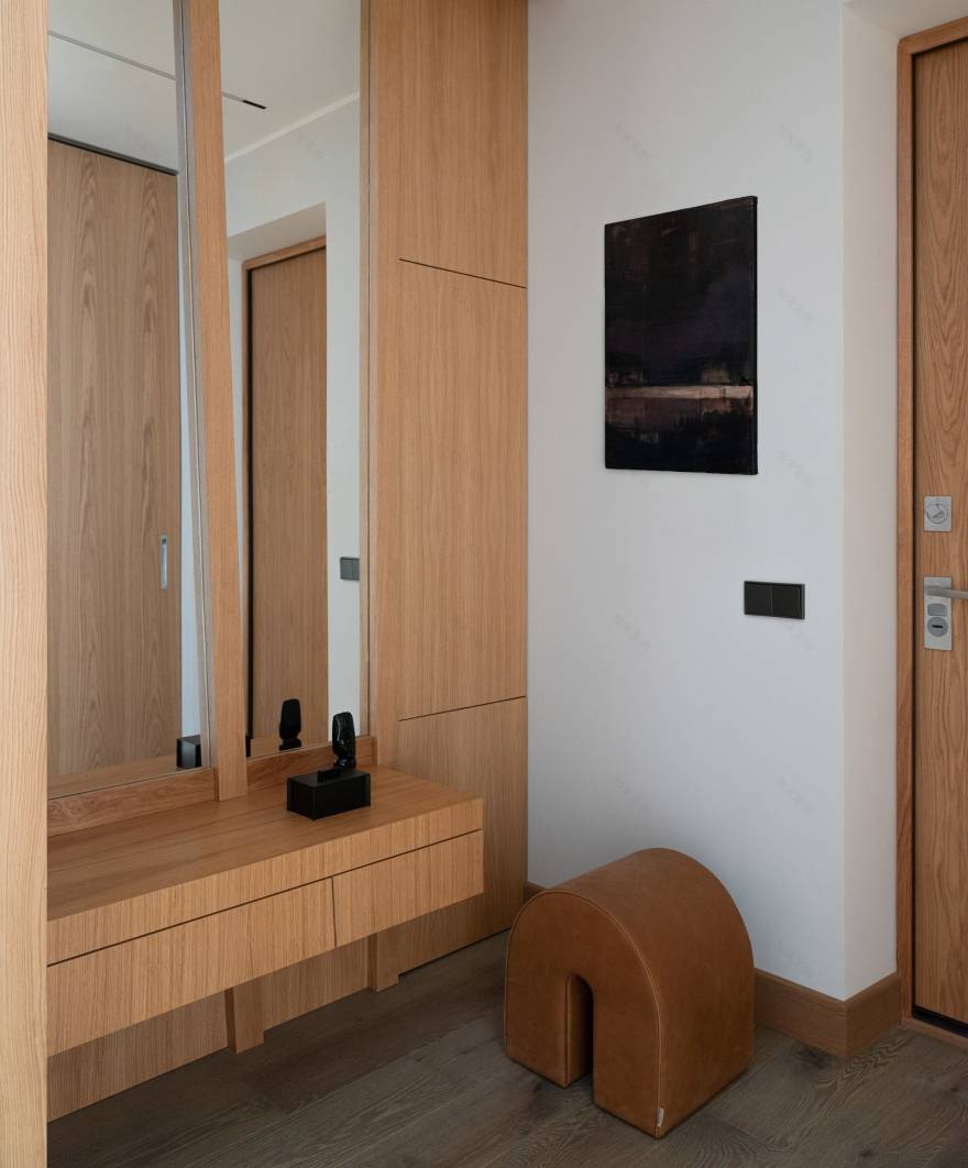 极简木质空间 | 莫斯科 117 平米公寓设计-19