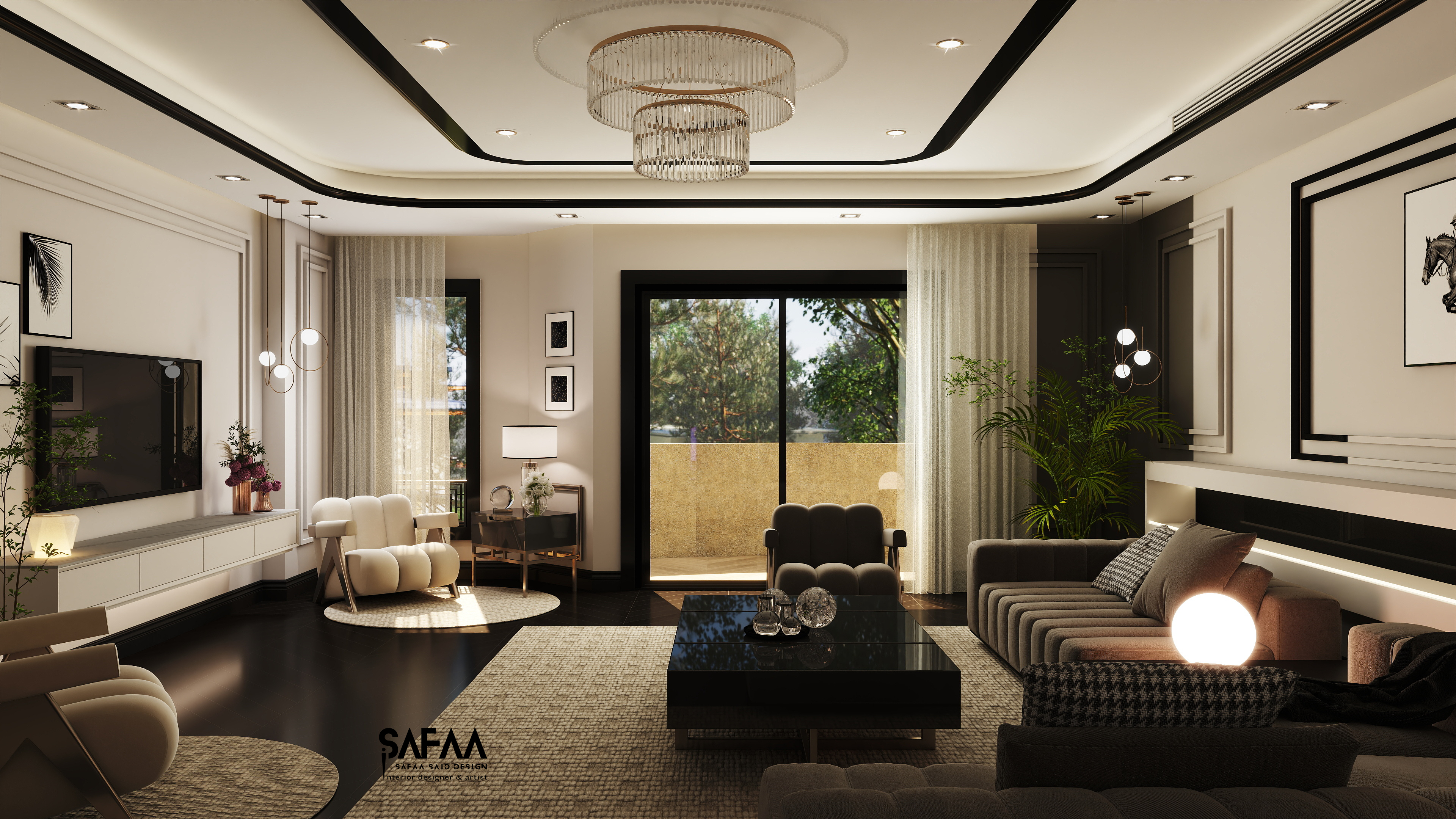 家中接待区丨埃及亚历山大丨Safaa Said-8