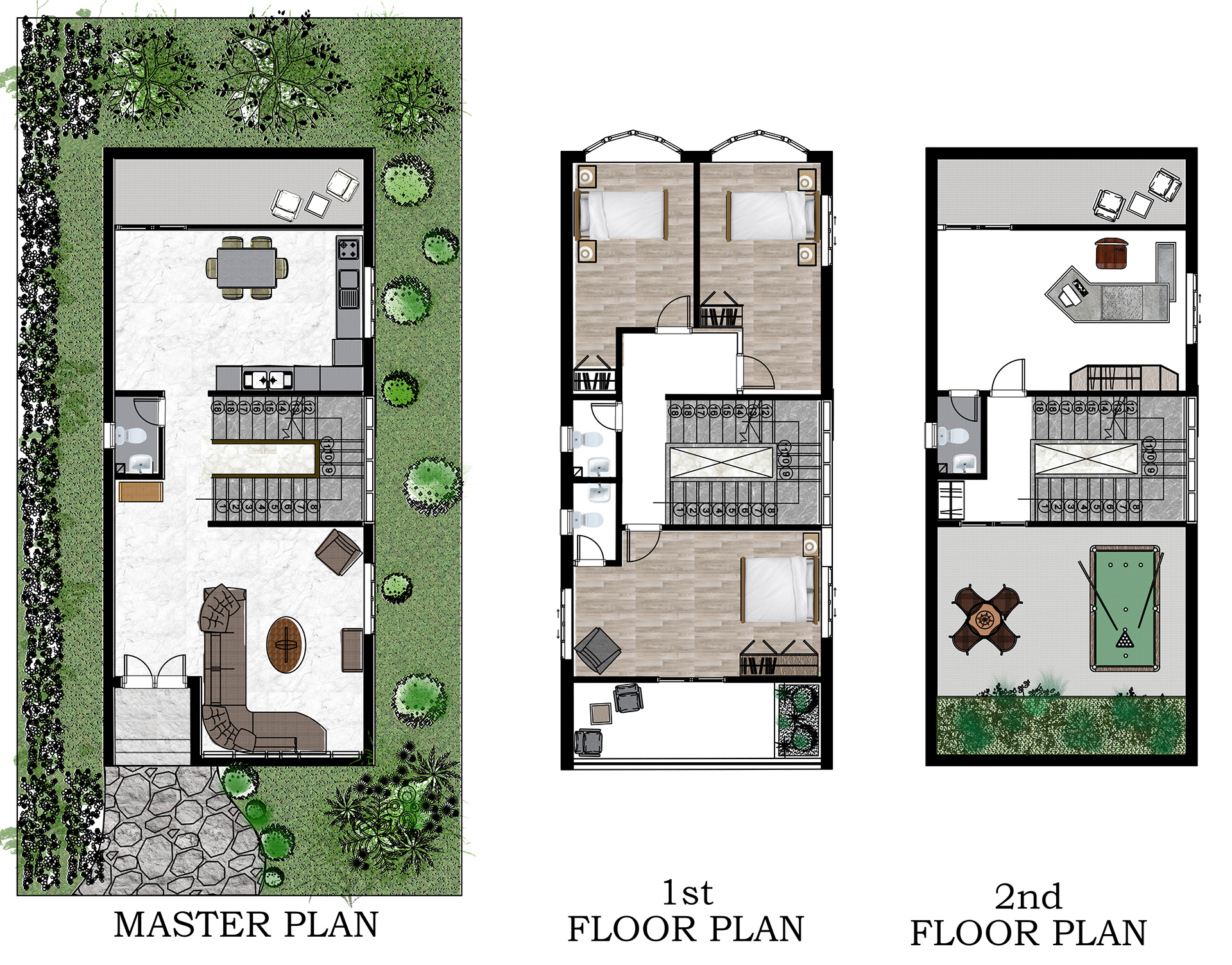 现代中式别墅设计-1