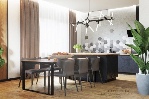 克拉斯诺达尔郊区住宅室内设计丨俄罗斯克拉斯诺达尔丨工作室“Интерьерком”-5