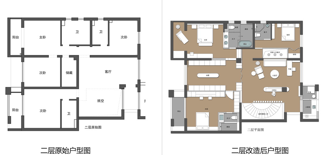 350㎡复式轻奢风三代人居住-116