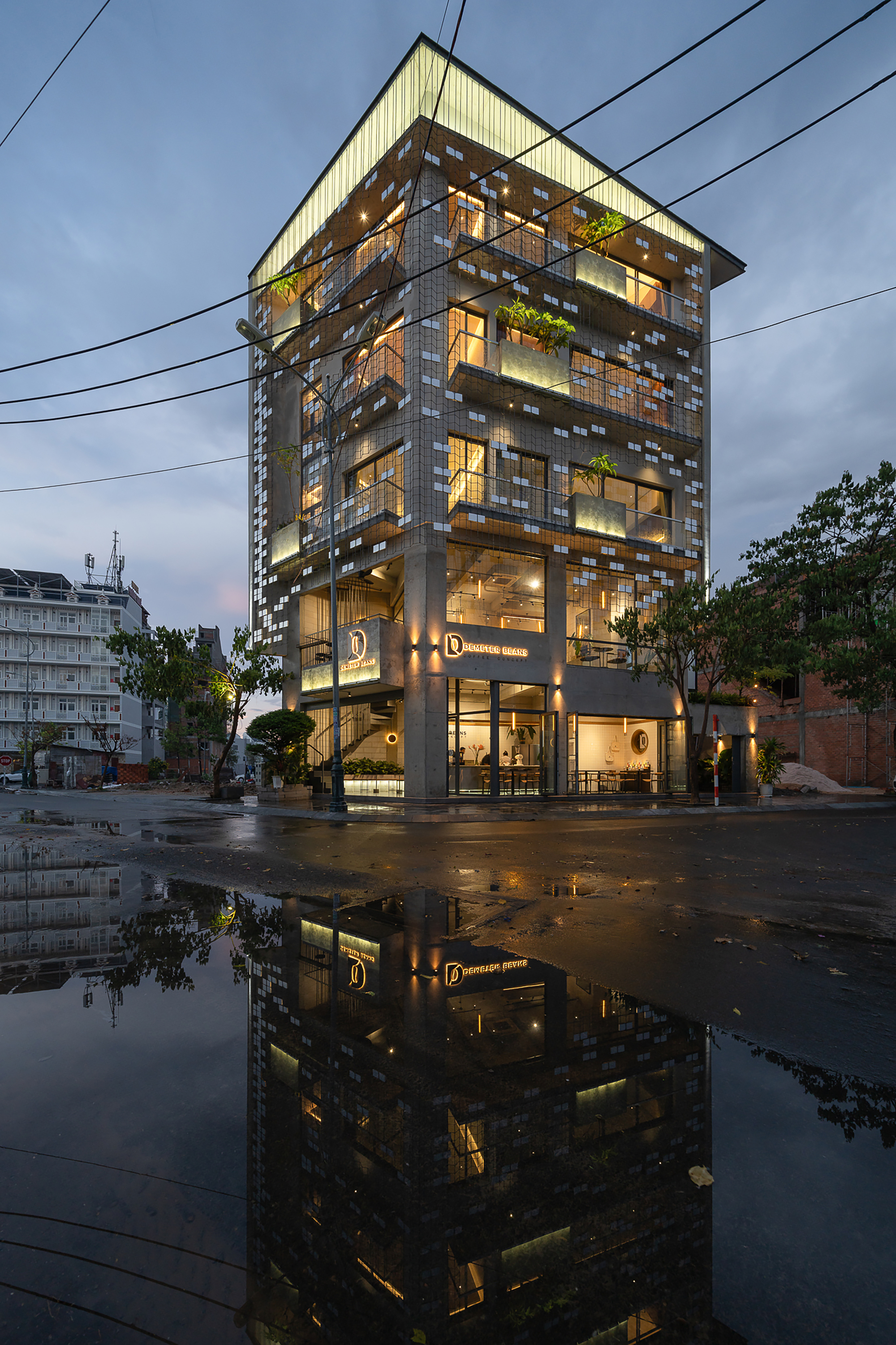 Demeter Beans II 咖啡店和 D 公寓丨越南丨KCONCEPT,KOHARCHITECTS-35