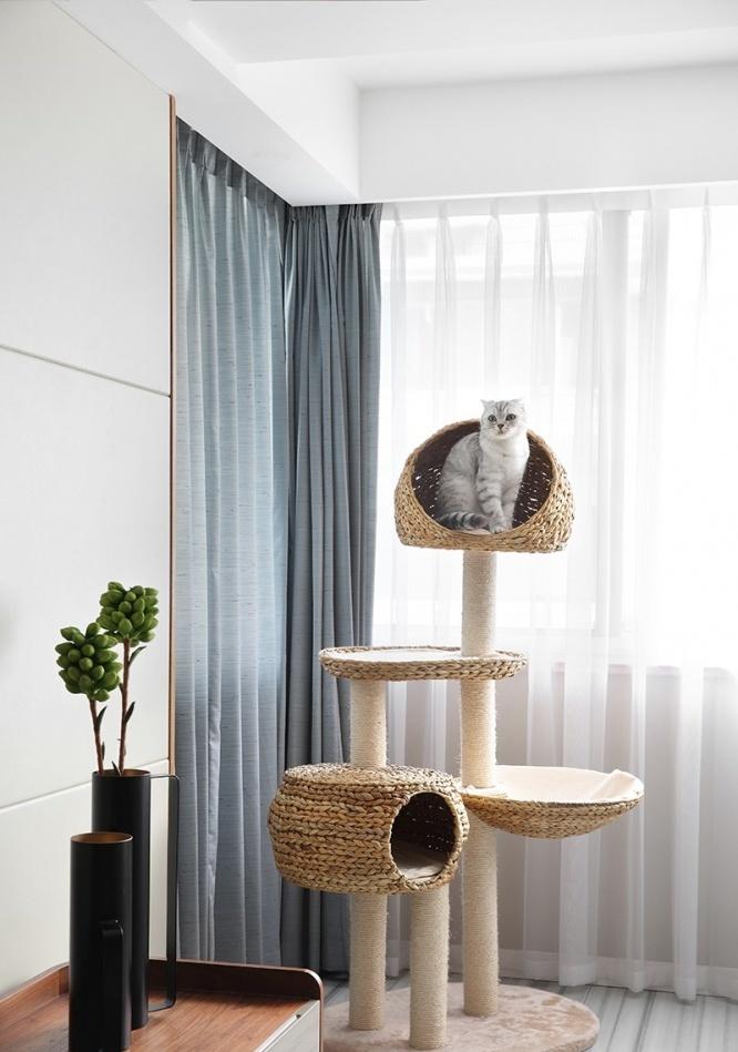 北欧风清新简约家，木色与绿的和谐搭配-14