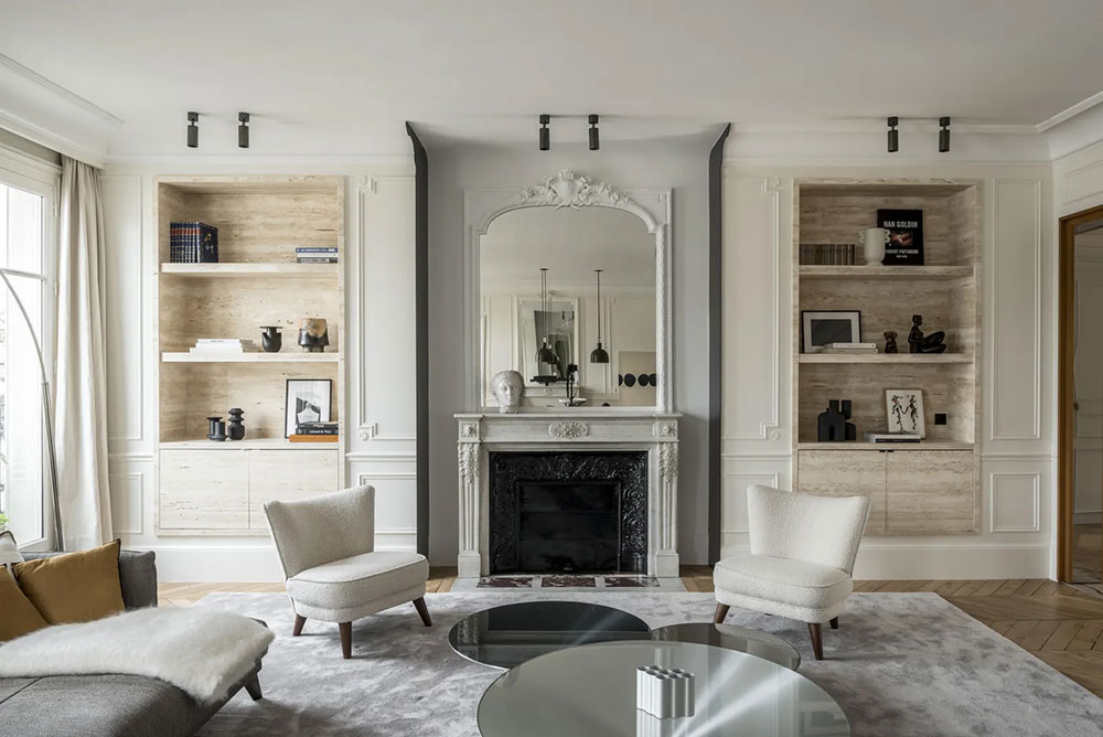 精致巴黎公寓中天然石材之美-4