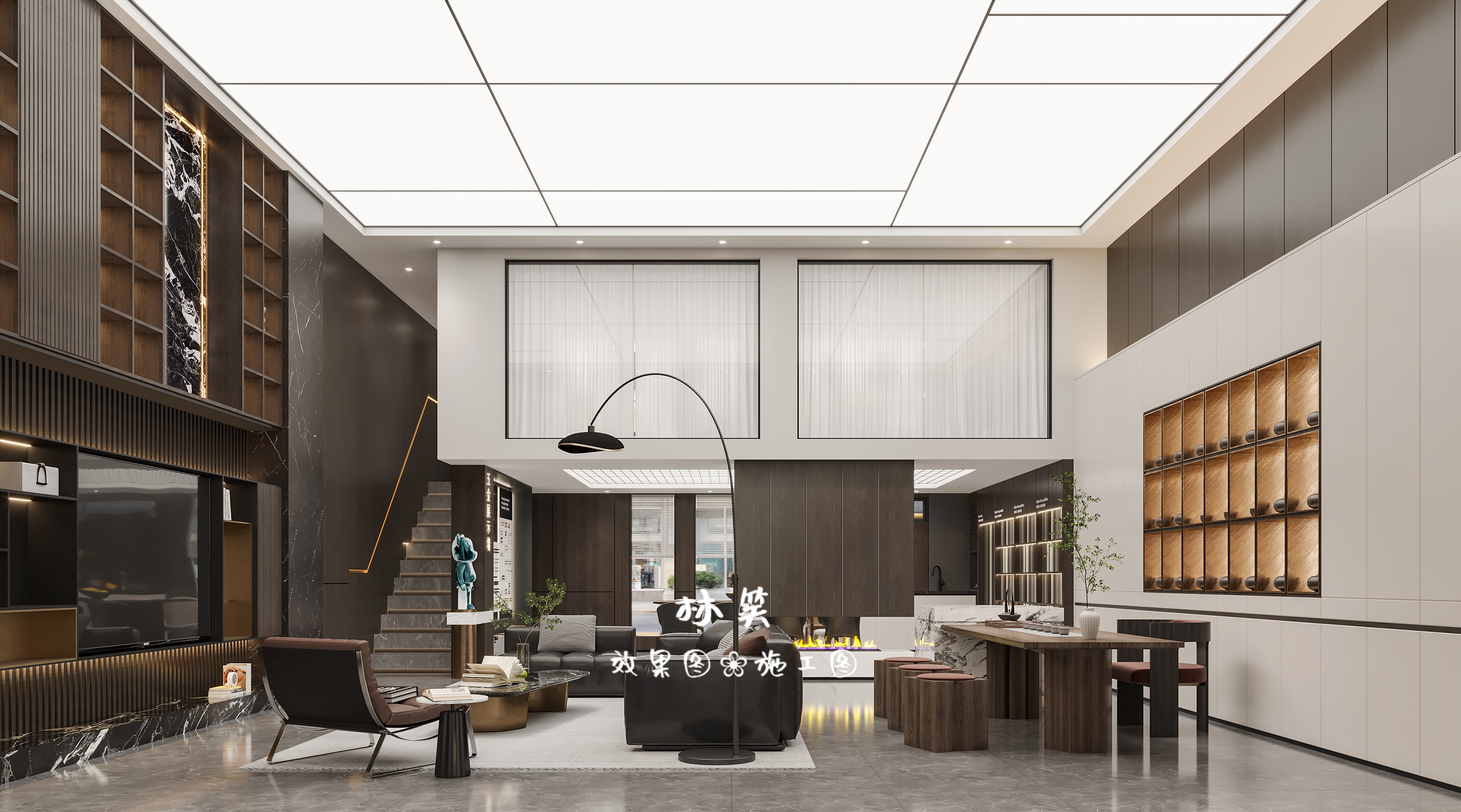 现代气质全屋展厅，打破空间界限，越纯粹，越高级-2