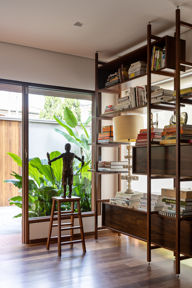 巴西圣保罗金属网格连接两座住宅设计丨TODOS Arquitetura-37